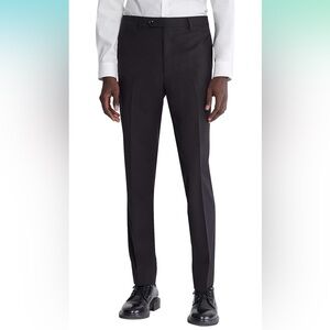 NWT Men’s Slim Fit Dress Pants Calvin Klein Suit Pants New with Tags Black 36x32